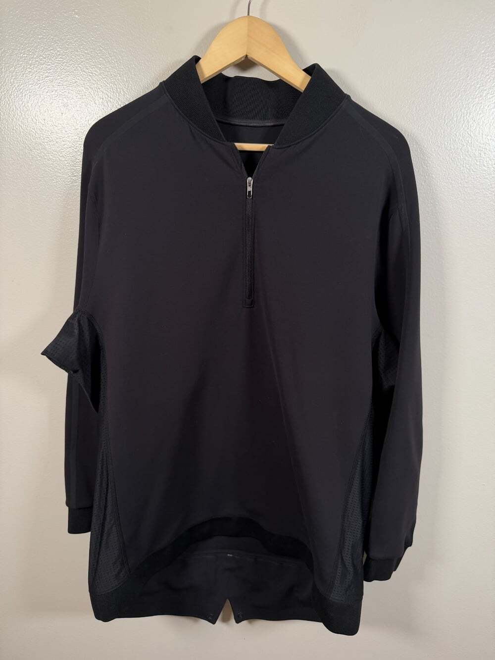 Lululemon Trail Lite Half Zip Pullover Jacket Size XL? Black Reflective Active